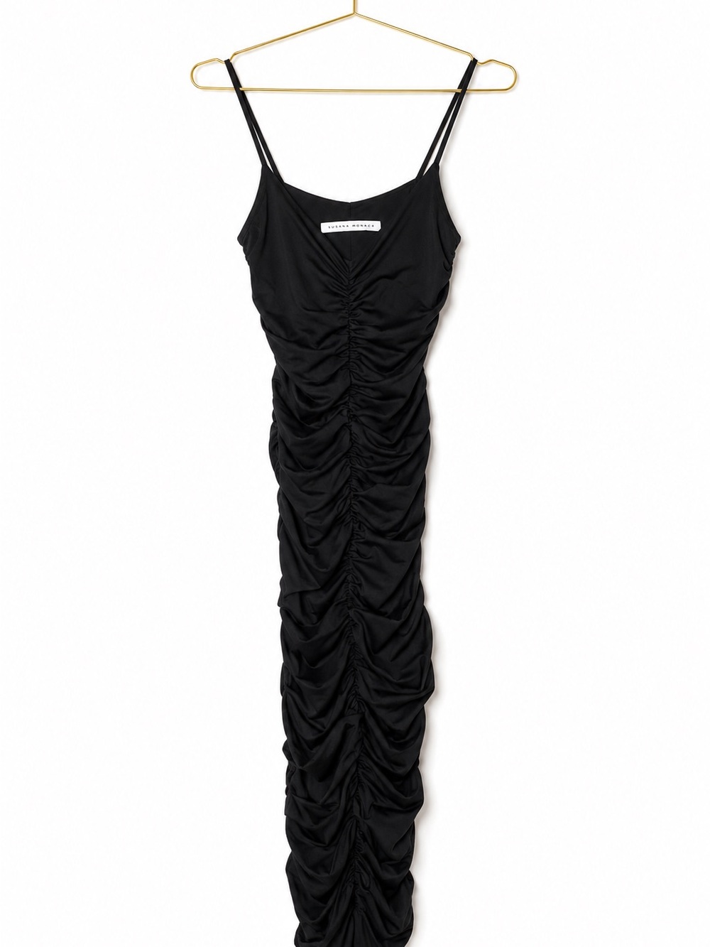 Susana Monaco Center String Ruched Maxi Dress - Picture 3 of 6